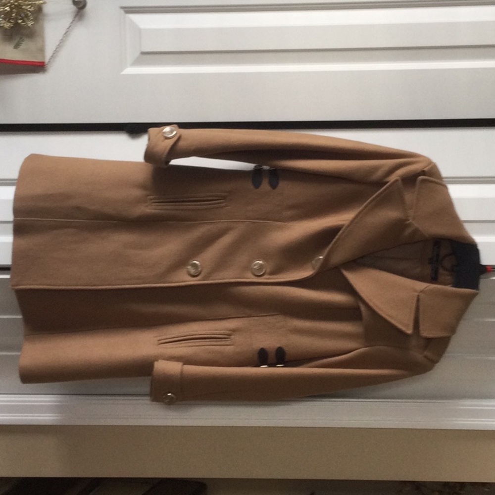 Camel coat.
